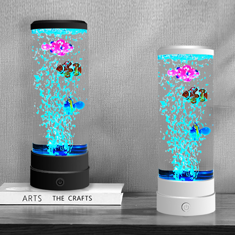 Home Decor Inspo - Simulated LED Multi-color Bubble Fish Atmosphere