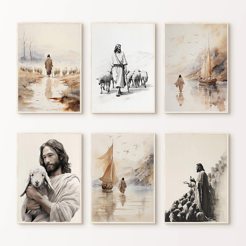 Home Decor Jesus - Jesus Walks on Water Christian Good