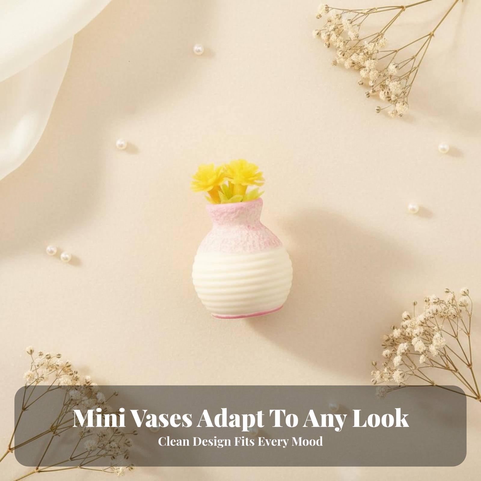 Home Decor Garden Ideas - Small Resin Figurine Flower Vase for