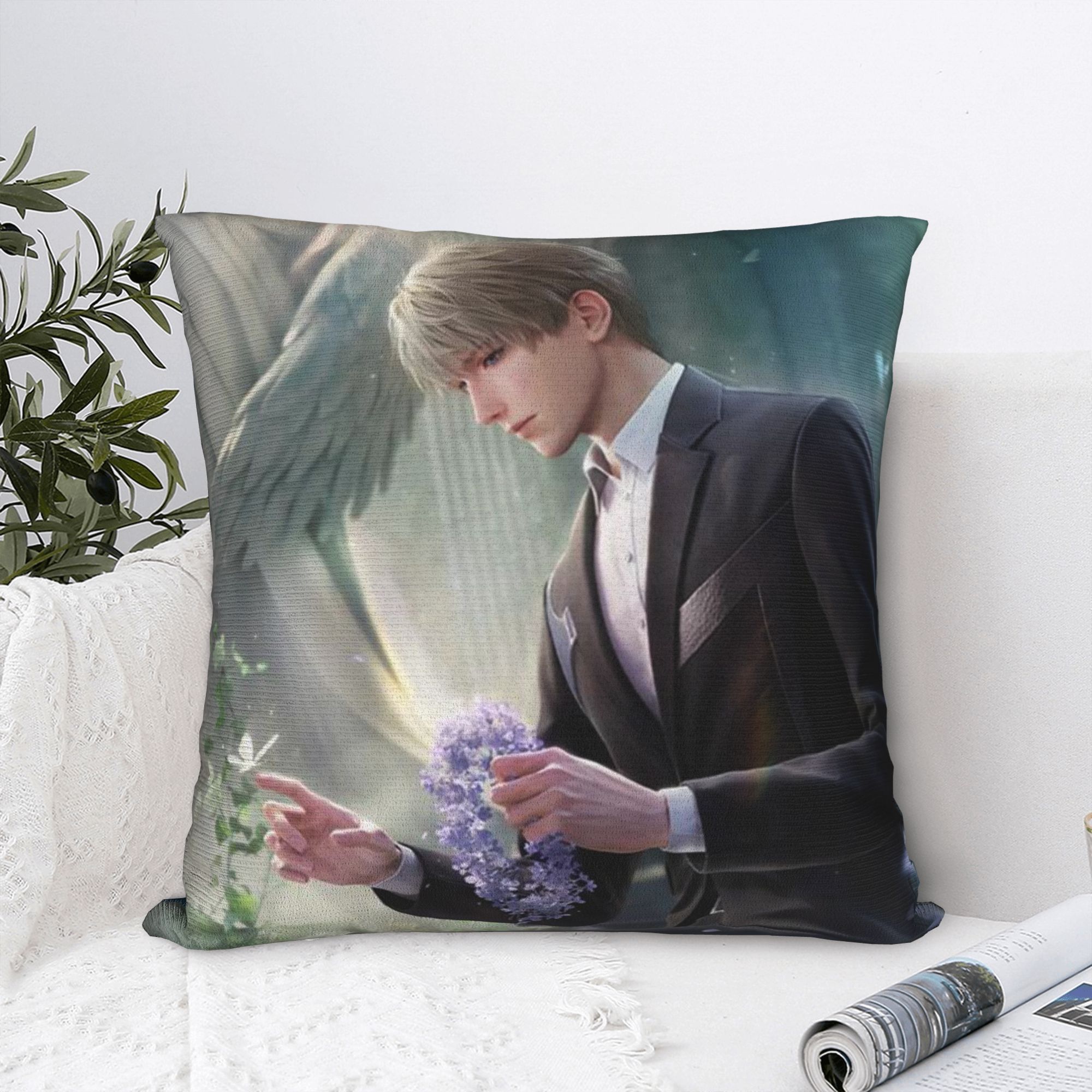 Xavier Home Decor - Game Love and Deepspace Square Pillow