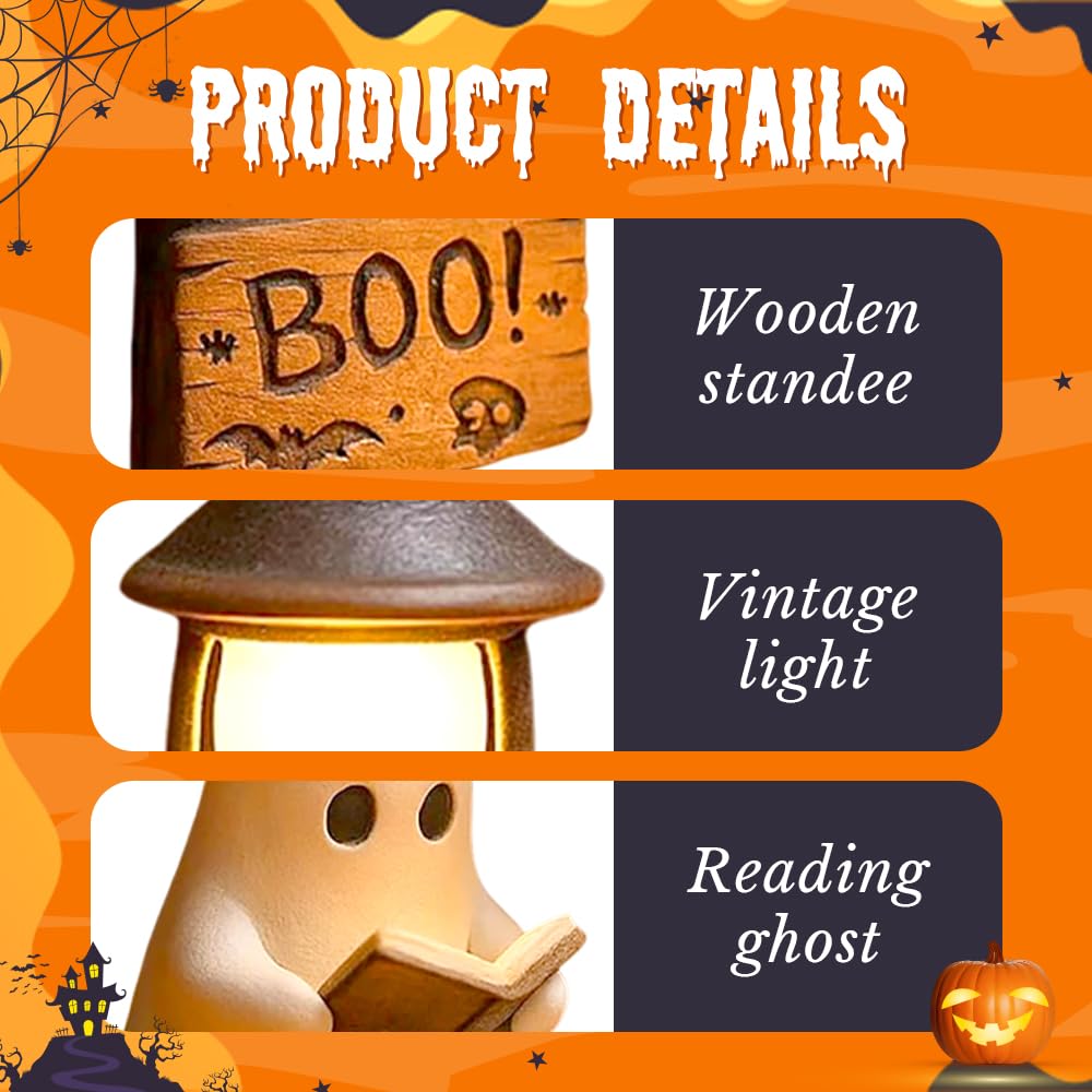 3D Resin Halloween Ghost Readi - đánh giá và giá Fairy Lights Bedroom