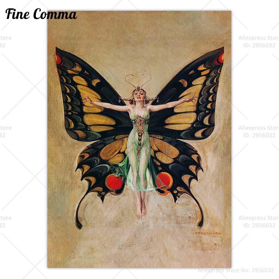 Các Flapper Vintage Poster Fra - đánh giá và giá Xavier Home Decor
