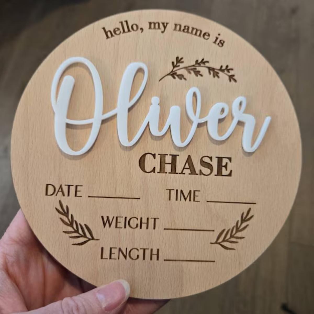 1Pc Custom Baby Announcement S - đánh giá và giá Home Decor Inspo