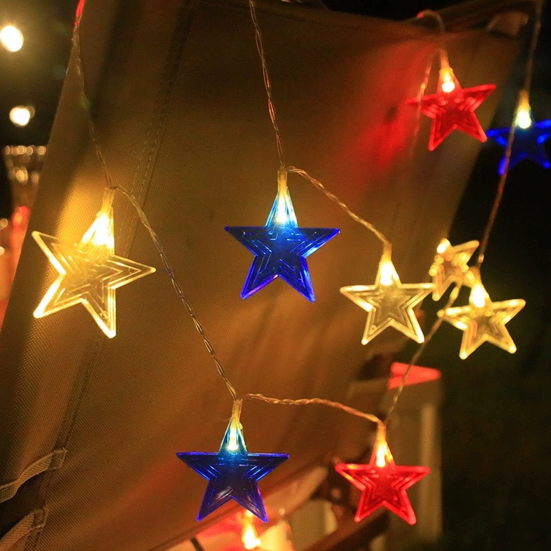 3Color Star LED String Lights  - đánh giá và giá Fairy Lights Bedroom