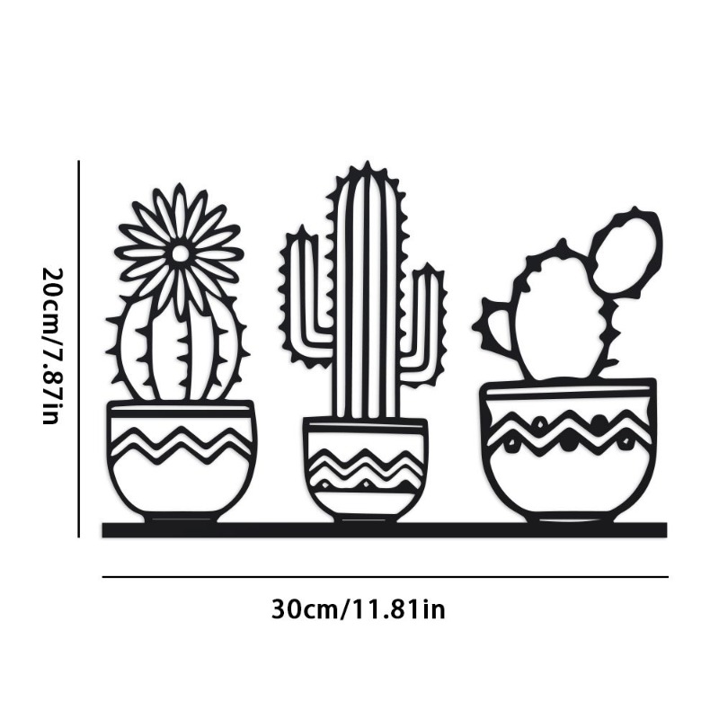 Rustic Cactus Metal Wall Decor - đánh giá và giá Home Decor Garden Ideas