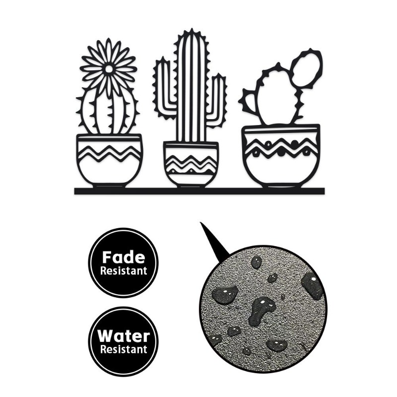 Rustic Cactus Metal Wall Decor - đánh giá và giá Home Decor Garden Ideas