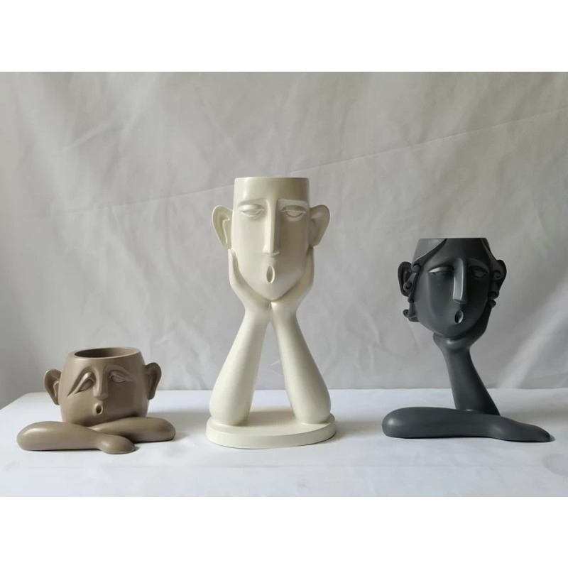 Nordic Abstract Face Planter M - đánh giá và giá Home Decor Garden Ideas