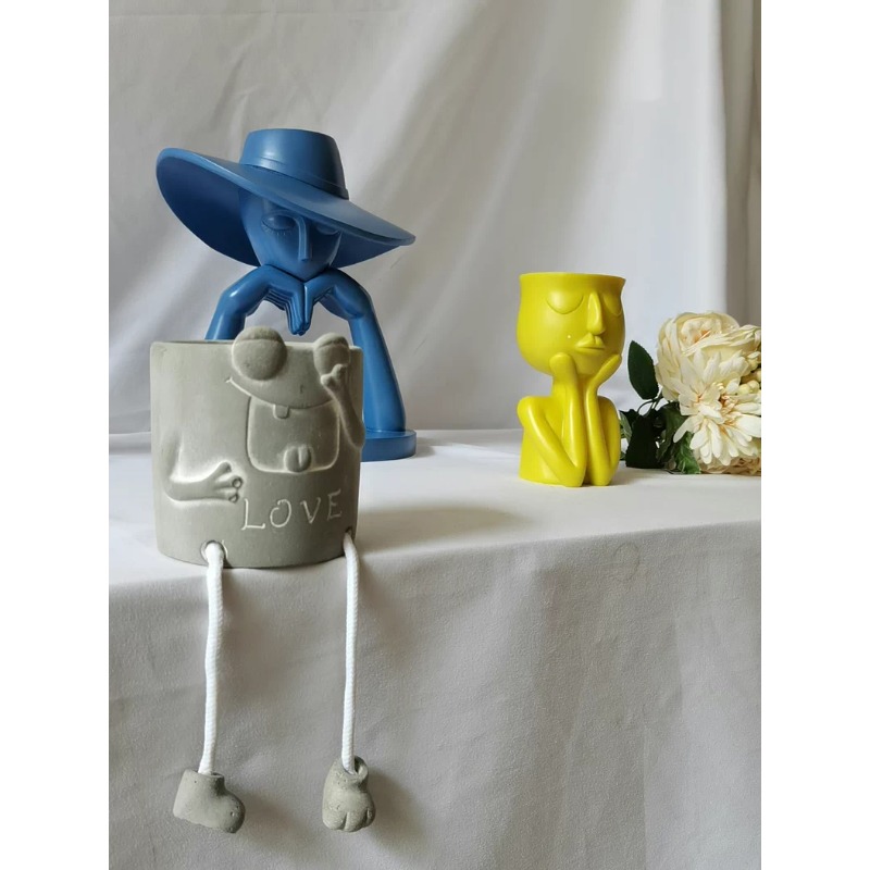 Nordic Abstract Face Planter M - đánh giá và giá Home Decor Garden Ideas