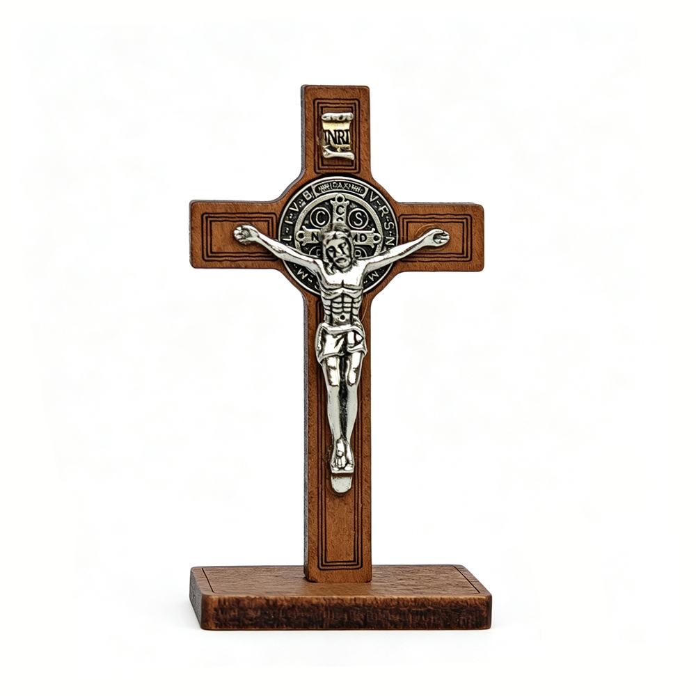 St Benedict Standing Crucifix  - đánh giá và giá Home Decor Jesus
