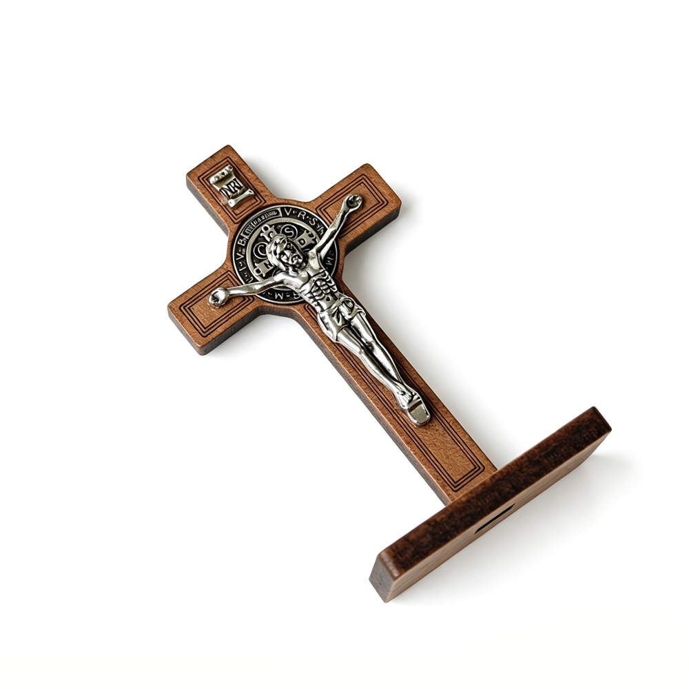 St Benedict Standing Crucifix  - đánh giá và giá Home Decor Jesus