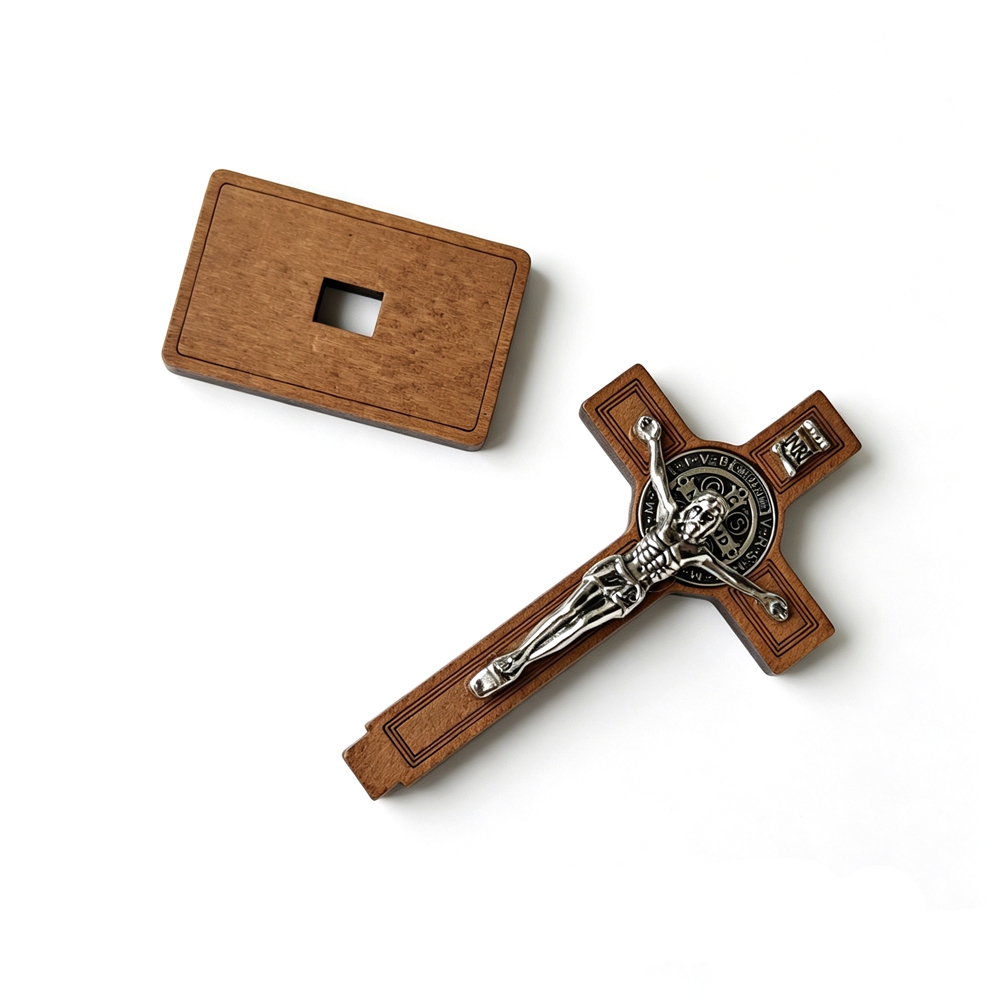 St Benedict Standing Crucifix  - đánh giá và giá Home Decor Jesus