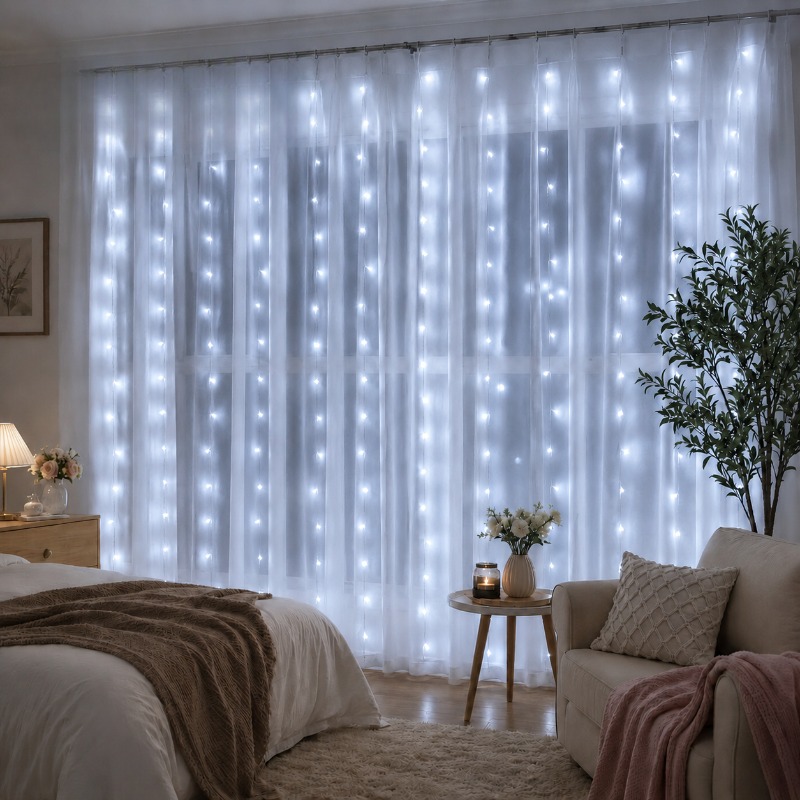 3/4/6m Curtain LED String Ligh - đánh giá và giá Fairy Lights Bedroom