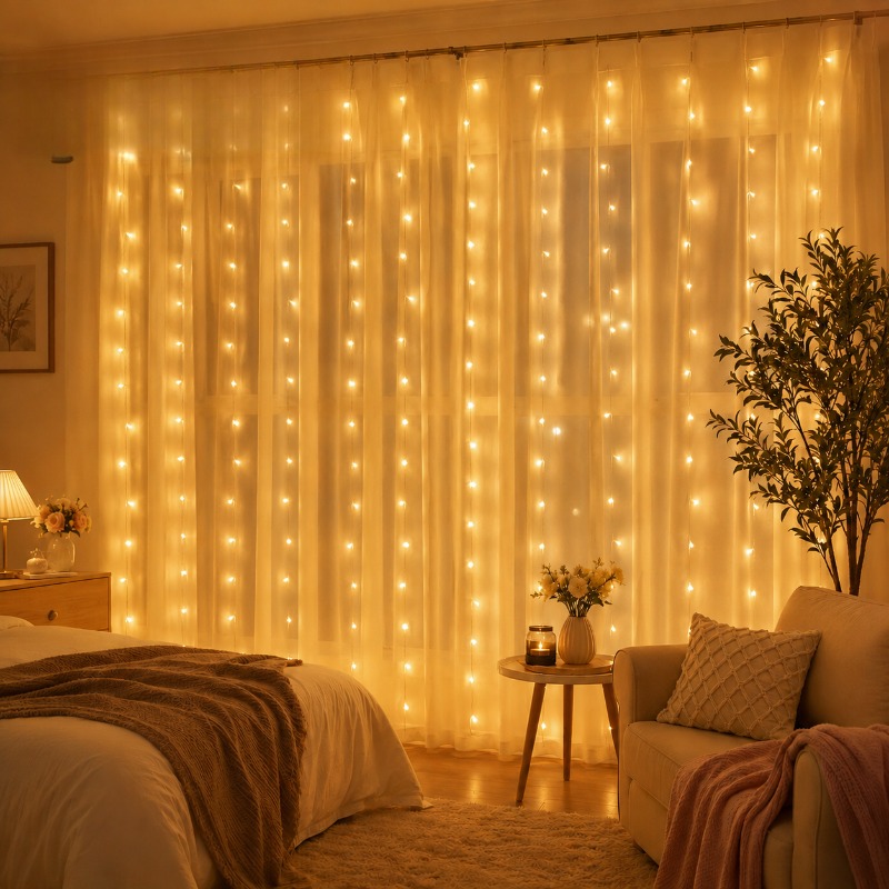 3/4/6m Curtain LED String Ligh - đánh giá và giá Fairy Lights Bedroom