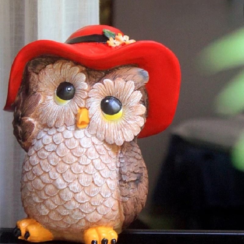 Owl Resin Garden Ornament –Cre - đánh giá và giá Home Decor Garden Ideas