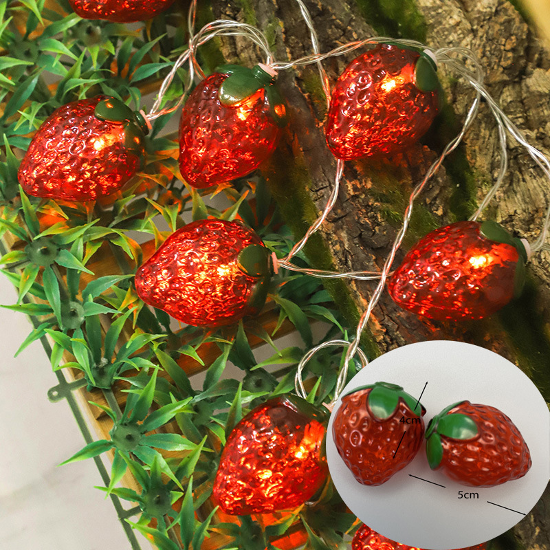 Fruit Strawberry Theme 1.5m 10 - đánh giá và giá Fairy Lights Bedroom