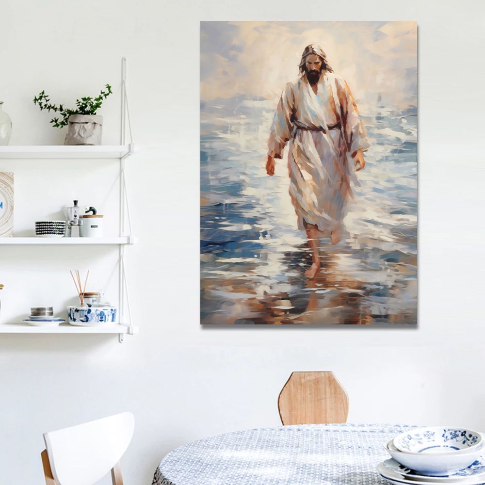 Christ Jesus and The Lamb Wate - đánh giá và giá Home Decor Jesus