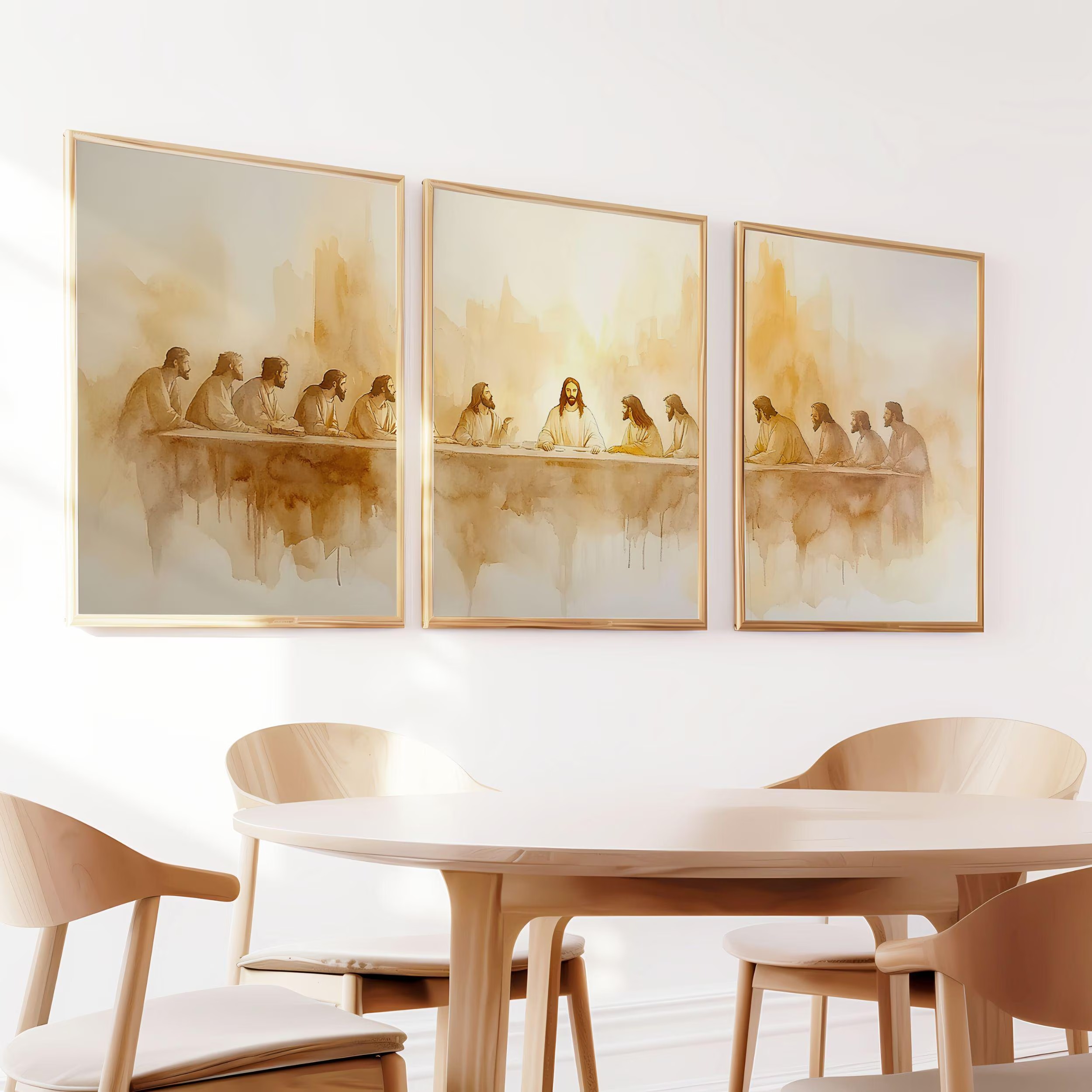 3pcs/set The Last Supper Wall  - đánh giá và giá Home Decor Jesus