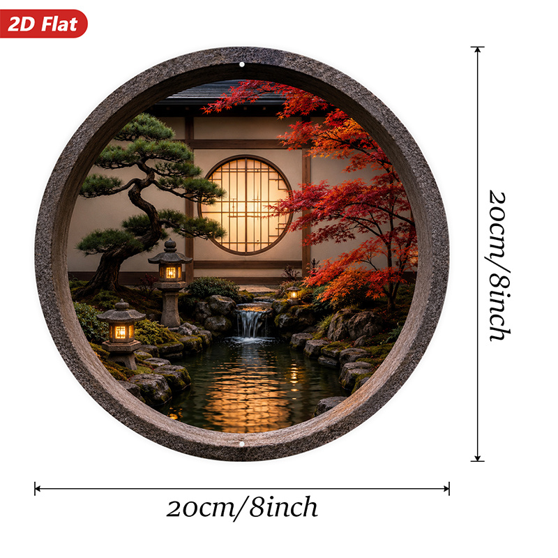 2D Flat, 1pc Round Metal Sign  - đánh giá và giá Home Decor Garden Ideas