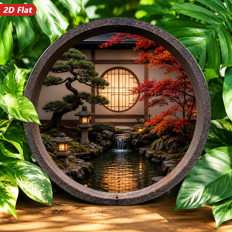 2D Flat, 1pc Round Metal Sign  - đánh giá và giá Home Decor Garden Ideas