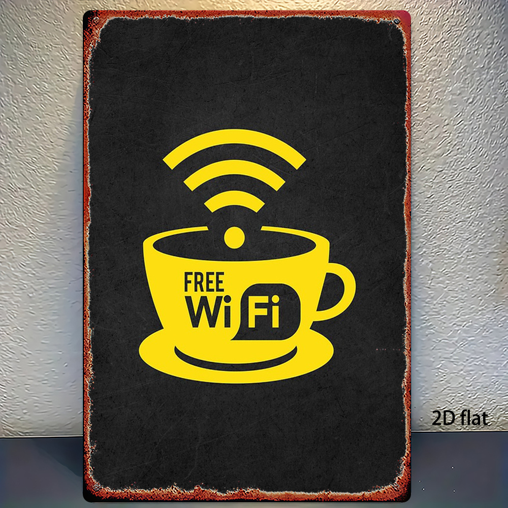 2D Vintage Metal Sign, WiFi Zo - đánh giá và giá Home Decor Garden Ideas