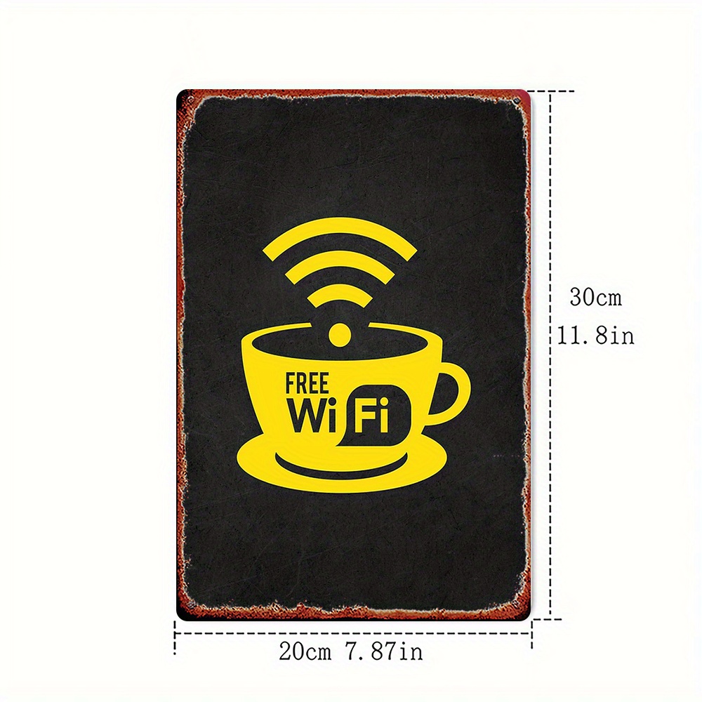 2D Vintage Metal Sign, WiFi Zo - đánh giá và giá Home Decor Garden Ideas