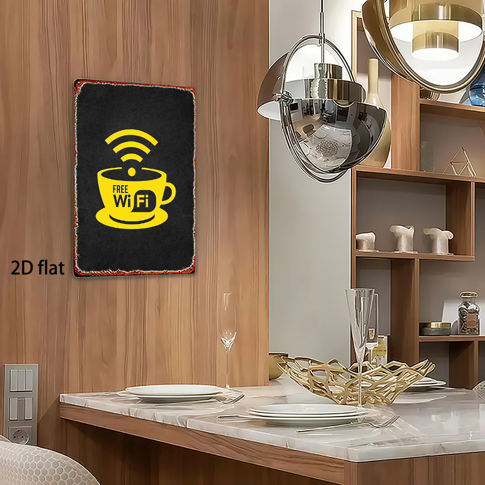 2D Vintage Metal Sign, WiFi Zo - đánh giá và giá Home Decor Garden Ideas
