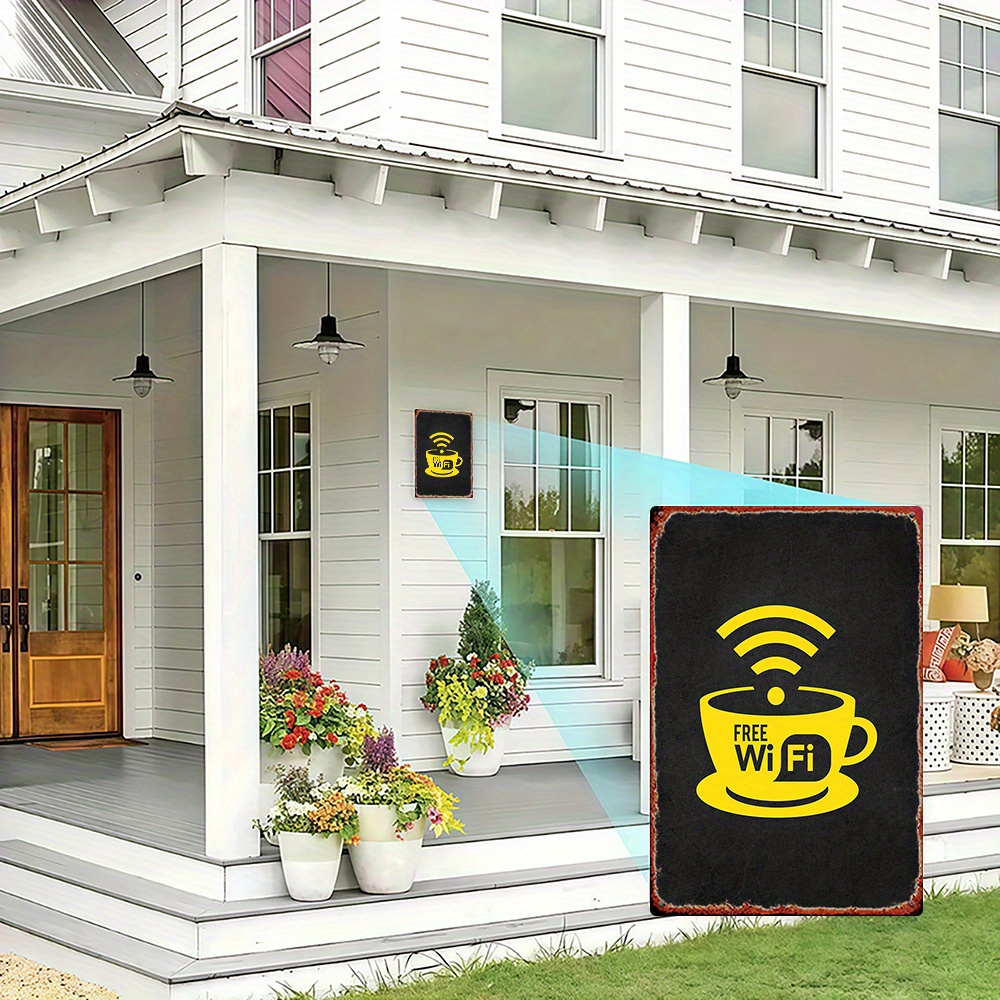 2D Vintage Metal Sign, WiFi Zo - đánh giá và giá Home Decor Garden Ideas